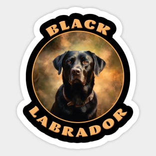 Black Labrador Sticker